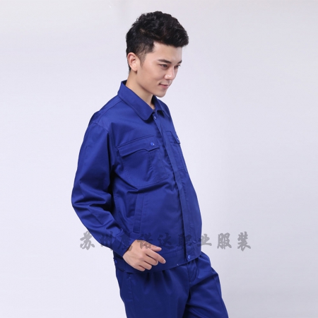 艳蓝涤棉纱卡中国石油工作服AC082-SY